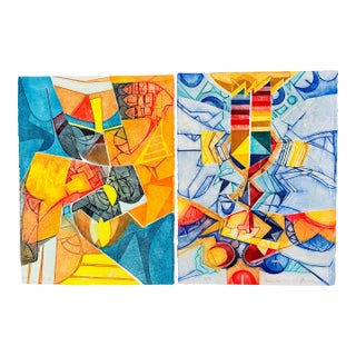 Gerard Fitremann (French, B. 1946) — Pair of Signed Etchings With Aquatint, Limited Edition 38/90 & 61/90, 30" X 22" For Sale