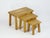 Vintage Nesting Tables in Light Oak, Set of 3 For Sale - Image 4 of 9
