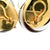 Metal Vintage Maz 14k Gold Conch Shell Mabe Pearl Gemstone Clip Earrings, Pair For Sale - Image 7 of 13