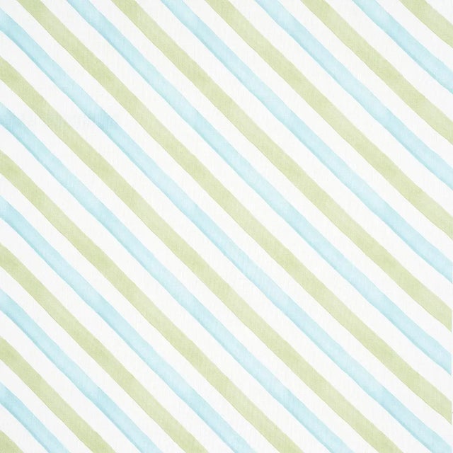 Not Yet Made - Made To Order Sample - Schumacher Seaside Stripe Indoor/Outdoor Fabric in Kiwi For Sale - Image 5 of 5