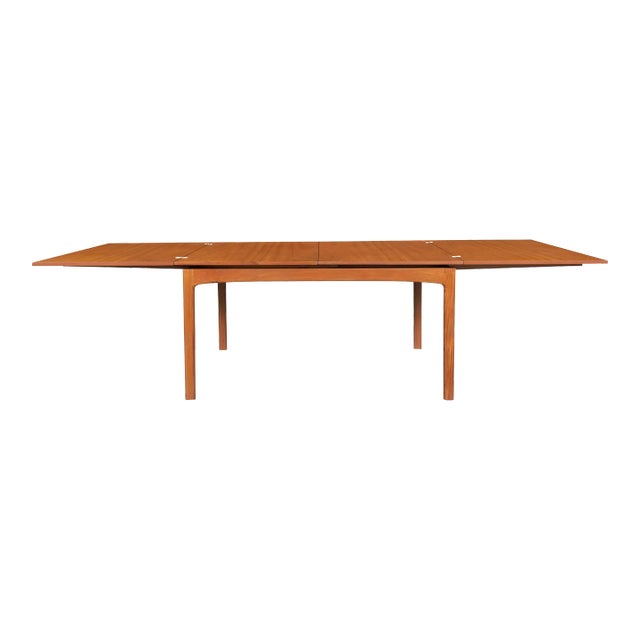 Scandinavian Modern Expanding Teak Dining Table by Folke Ohlsson for Dux For Sale