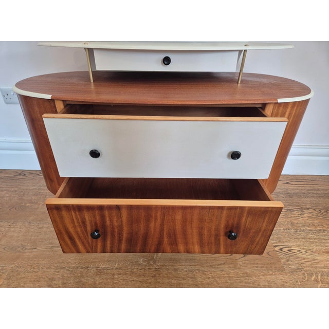 Mid-Century Dressing Table Mirror by Harris Lebus Link, 1950s For Sale - Image 11 of 14