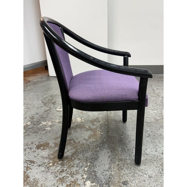 U. S. Furniture Industries Art Nouveau Style Armchair, Late 20th Century For Sale In San Francisco - Image 6 of 12
