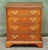 George III Style Burr Elm Chest of Drawers with Brushing Slide For Sale - Image 3 of 18