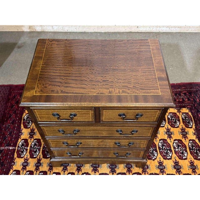 English Mahogany Chest of Drawers, 1950s For Sale - Image 9 of 12