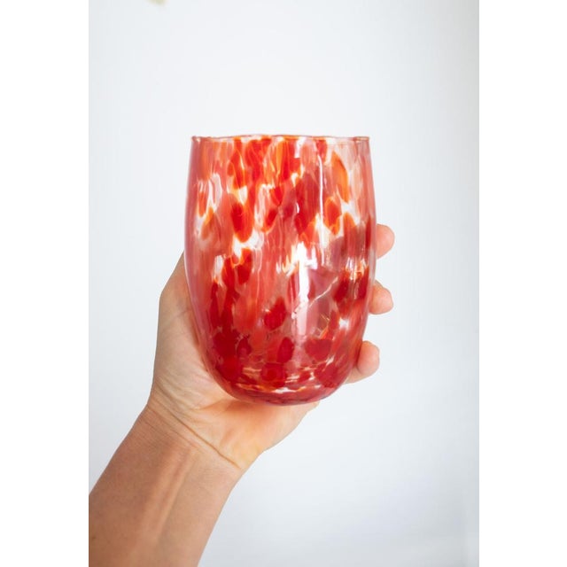 Fabulous set of glasses made of Murano glass by a teacher who was not lacking in character and creativity. Enter a...