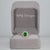 Modern Zambian Emerald Ring With Earth-Mined Diamond Accents in Solid 14k Gold, 7x5mm For Sale - Image 3 of 9