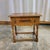 Wood Late 20th Century English Golden Oak Turned Leg Side Table With Stretcher Base and Drawer For Sale - Image 7 of 11