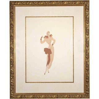 Erté, Tomorrow Afternoon, 1951, Gouache on Paper, Framed For Sale