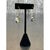 Neon Green Vintage 925 Silver Drop Earrings With Green Gemstone For Sale - Image 8 of 12