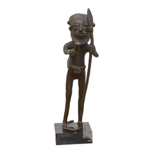 Antique Bamum Bronze Standing Figure