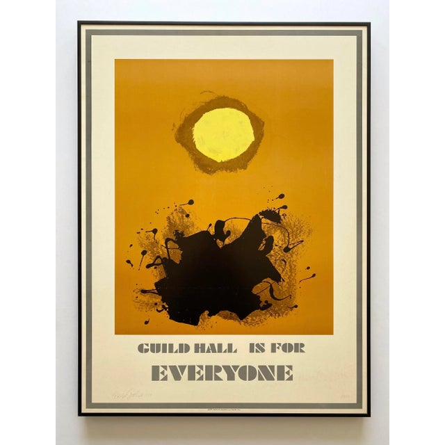 Adolph Gottlieb Vintage 1970 Abstract Expressionist Hand Signed Lithograph Print Framed Limited Edition Mid Century Modernist Exhibition Poster For Sale - Image 12 of 12