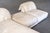 Ivory Montauk "Jill" Modular Sofa in Cream Off-White Velvet With Chaise, Chair and Ottoman For Sale - Image 8 of 13