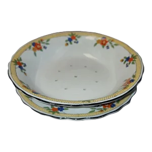 1930s Thomas Forester & Sons Ltd. Strawberry Bowl With Underplate