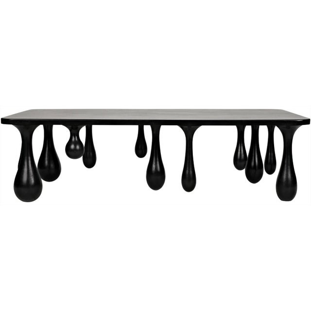 NOIR Drop Coffee Table in Hand Rubbed Black For Sale - Image 13 of 13