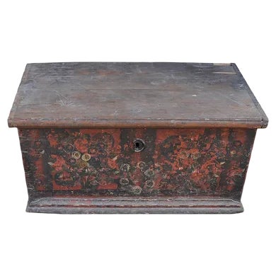 Antique Hungarian Pine Blanket Chest For Sale