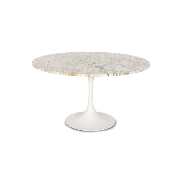 Stone Tulip Marble Stone Dining Table by Eero Saarinen for Knoll Inc. / Knoll International For Sale - Image 7 of 9