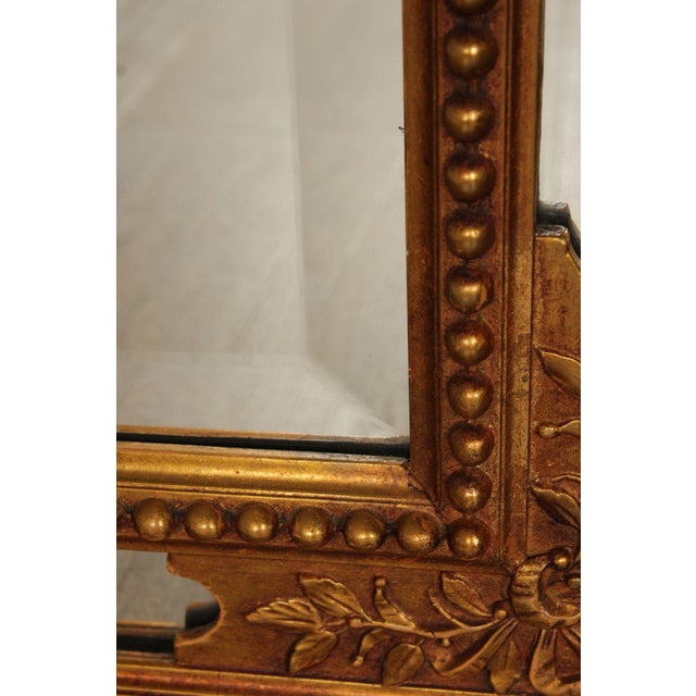 Mid 20th Century Large Ornately Gilt Carved Wall Mirror For Sale - Image 14 of 18