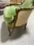 Mid 20th Century Green Velvet Bergere Chair For Sale - Image 4 of 15