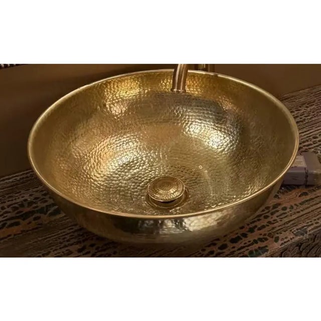 The Moroccan sink sink is a beautiful and unique addition to any bathroom or outdoor decoration area. It is crafted by...