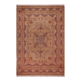 Medallion 1990's Beautiful Pak-Persian Green/Green Wool Rug - 9'2'' X 11'8'' For Sale
