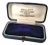 Antique Mallett the Octagon Georgian Blue Leather Brooch Box Velvet Lined For Sale