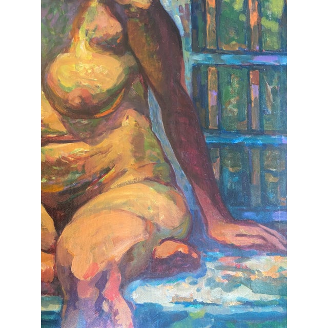 1990s Vintage Expressionist Figural Nude Painting, Anthony Ferrara, Circa 1999 For Sale - Image 5 of 9