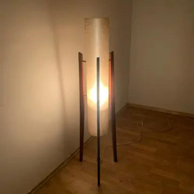 Brown Floor Lamp from Jaroslav Bejvl Sr., Czechoslovakia, 1970s For Sale - Image 8 of 12