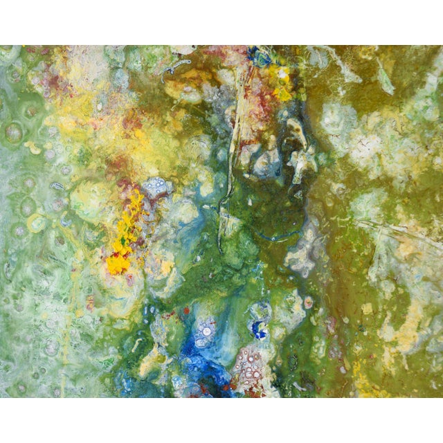 "Meadow" - Textured Expressionist Composition in Acrylic on Canvas Textured abstract composition by California artist...