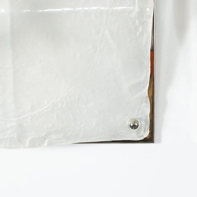 Mid-Century Modern Faceted Murano Glass Sconces by Mazzega - a Pair For Sale - Image 9 of 10