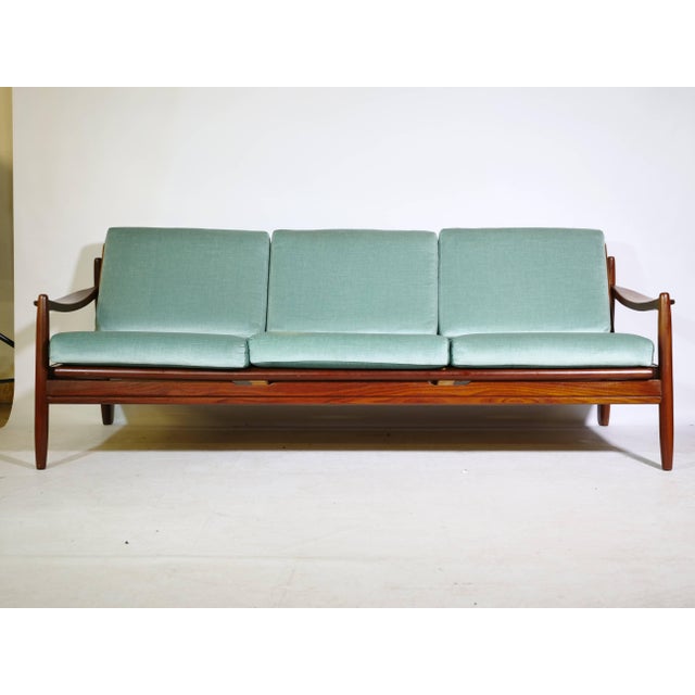 Wood Mid-Century Danish Teak Sofa, 1960s For Sale - Image 7 of 15