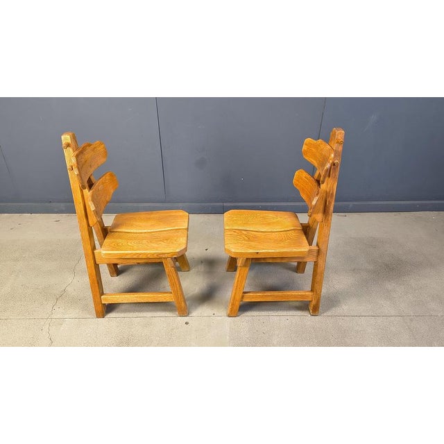 1960s Vintage Brutalist Dining Chairs, 1960s, Set of 6 For Sale - Image 5 of 17