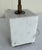 Modern Currey & Company Modern Antique Brass and White Marble Thompson Table Lamp For Sale - Image 3 of 4
