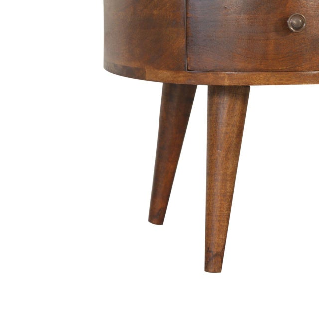 Chestnut Wave Coffee Table With Storage For Sale - Image 4 of 8