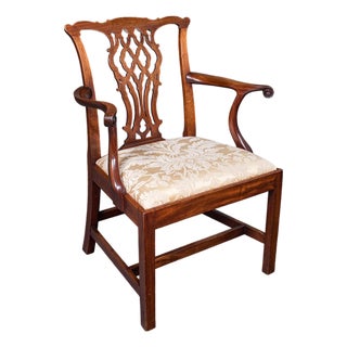 Antique Gentleman's Elbow Chair, English, Morning Room Seat, Georgian, c.1800 For Sale