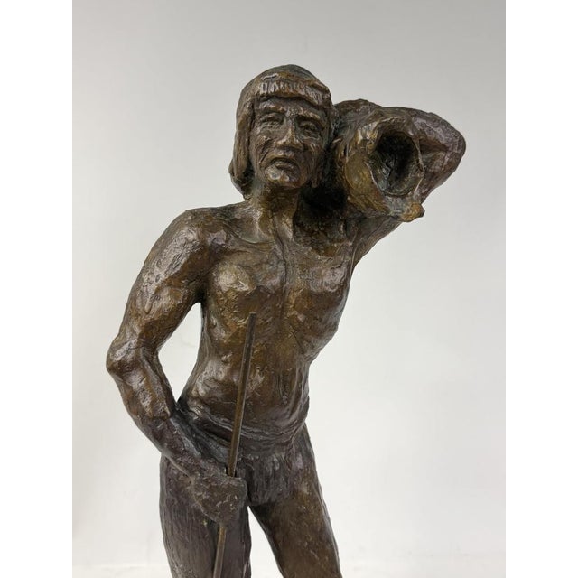 1940s Hand-Worked Bronze Sculpture, 1940s For Sale - Image 5 of 16