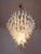Glass 75 White Petal Chandeliers, Murano, 1990s, Set of 2 For Sale - Image 13 of 18