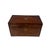 English 19th Century Anglo Indian Rosewood Tea Caddy With Brass Inlay For Sale - Image 3 of 5