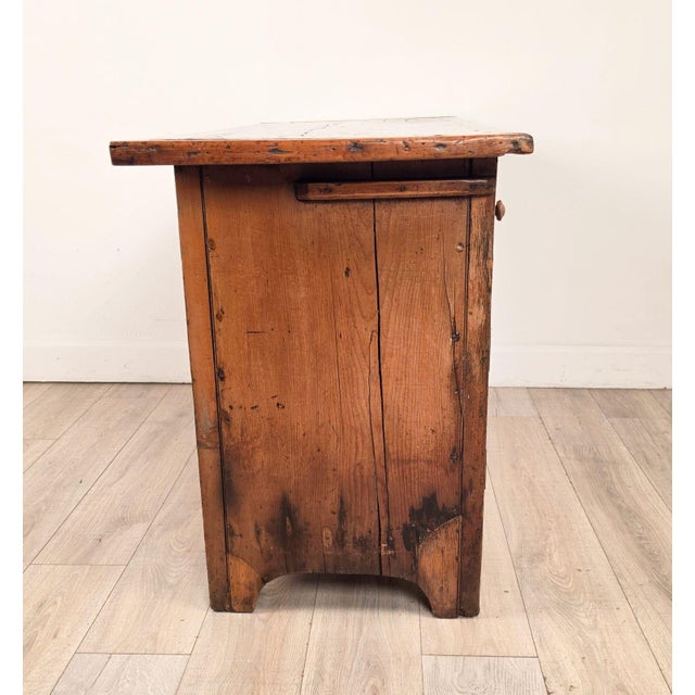 Wood 19th Century English Rustic Pine Sideboard/Cabinet For Sale - Image 7 of 9