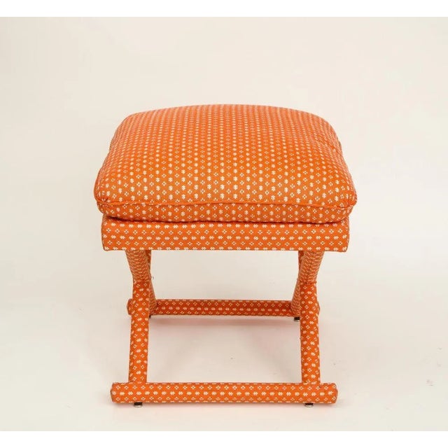 Mario Buatta Mario Buatta X-Form Bench For Sale - Image 4 of 8