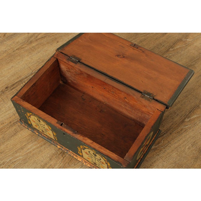Antique Hand Painted Pennsylvania Dutch Miniature Blanket Chest Chairish