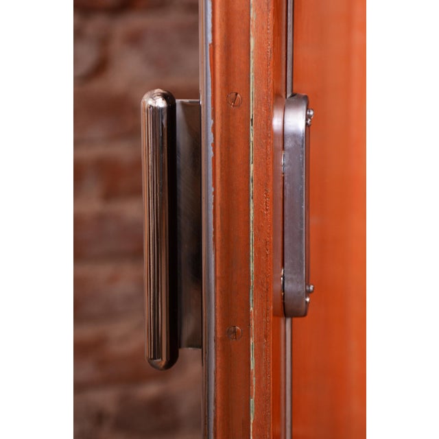 1930s Bauhaus Wardrobe in Chrome, Steel, and Oak from Vichr a Spol, Czech, 1930s For Sale - Image 5 of 18