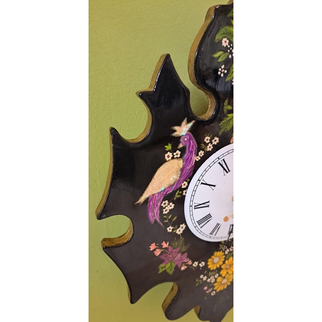 Vintage Handmade Wall Clock, 1960s For Sale - Image 6 of 11