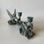 Vintage Spi Triple Candelabra: Pewter, Verde-Patina, Morning Glory Hummingbird For Sale - Image 12 of 18