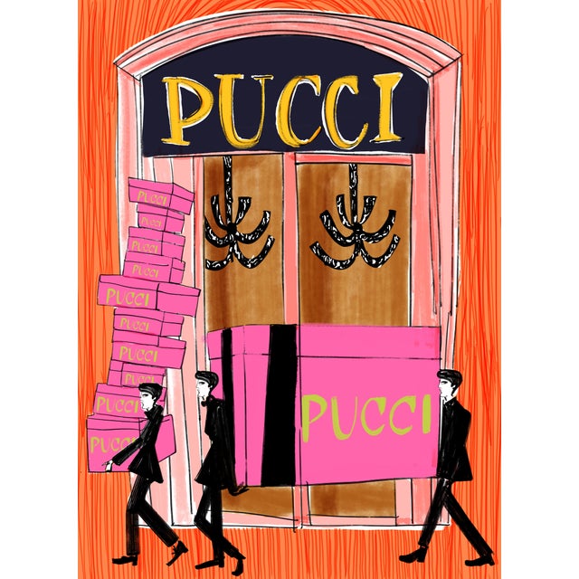 Pucci Party Print by Annie Naranian For Sale