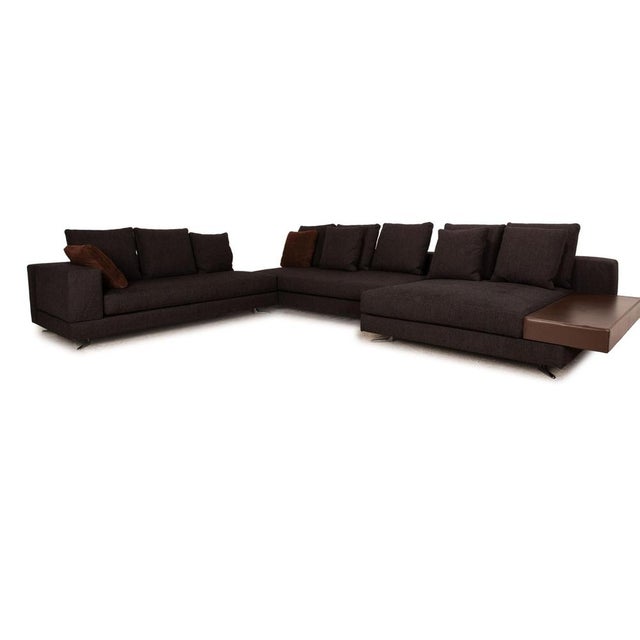 White Fabric Corner Sofa from Minotti For Sale - Image 9 of 9
