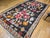 Tribal Vintage Caucasian Karabagh Kilim, Flat-Woven Wool, Allover Floral Pattern, Chocolate & Red, 7x13 For Sale - Image 3 of 15