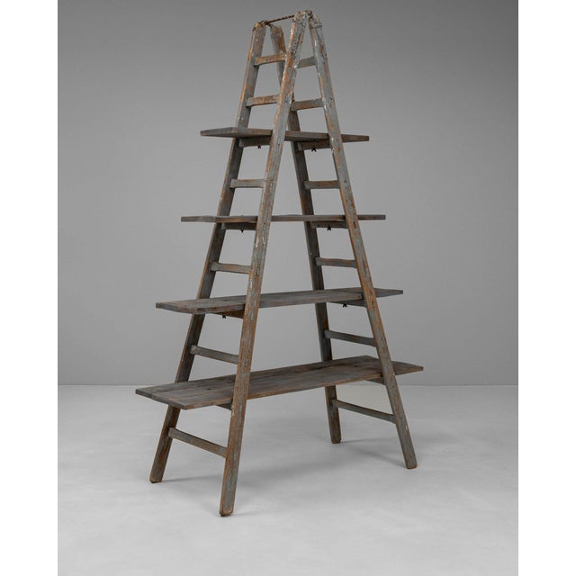 Mid 20th Century Mid 20th Century France Gray Wood Bookcase For Sale - Image 5 of 11