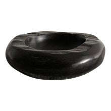 Mid-Century French Decorative Wooden Ebony Bowl by Odile Noll, 1960s For Sale