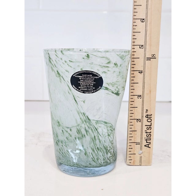 1990s Murano Style Italian Art Glass Tumblers-Set of 3 For Sale - Image 5 of 5